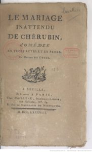 Le mariage inattendu de Chérubin - Olympe de Gouges