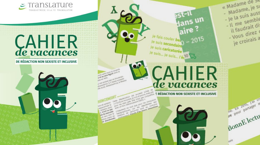 Cahier de vacances écriture inclusive